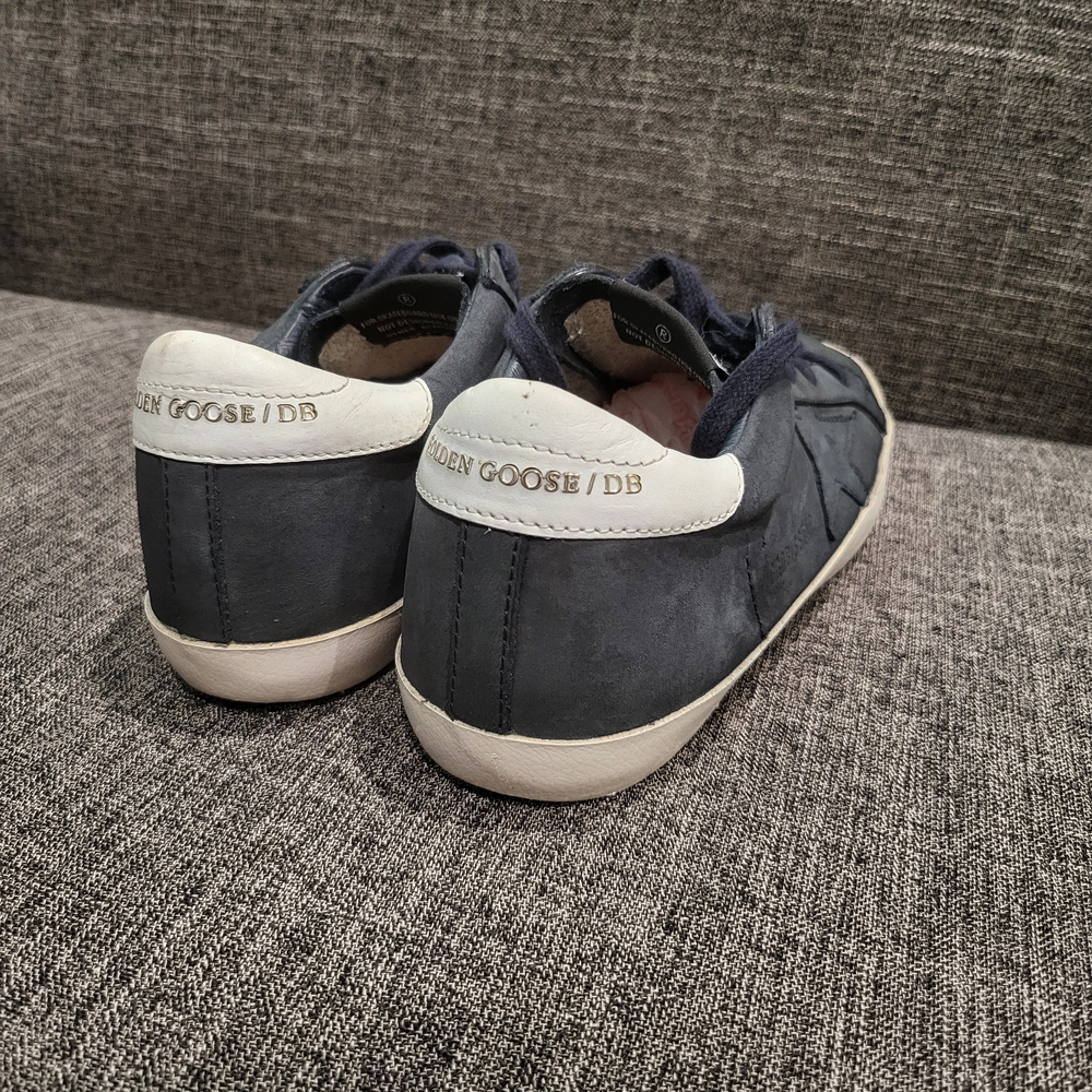 Golden Goose Navy Suede Low-Top Sneakers 36 - Picture 3 of 9